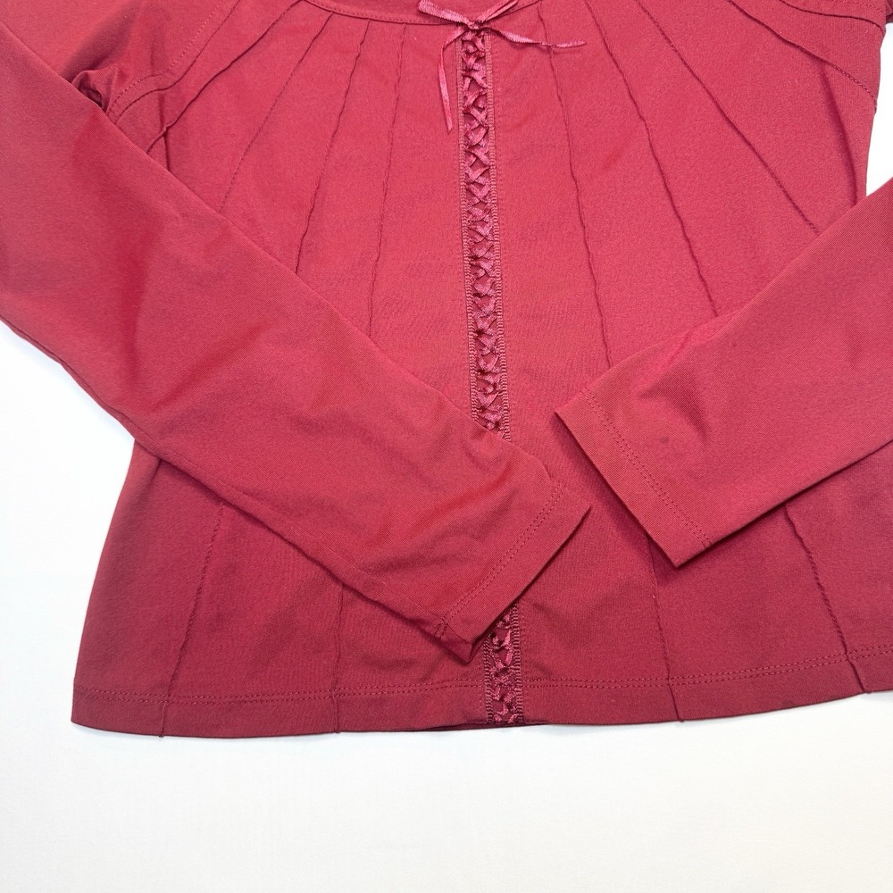 Vtg New York & Co Lace Up Corset Top S Y2k Whimsigoth Renaissance Romantic Fairy - Picture 9 of 13
